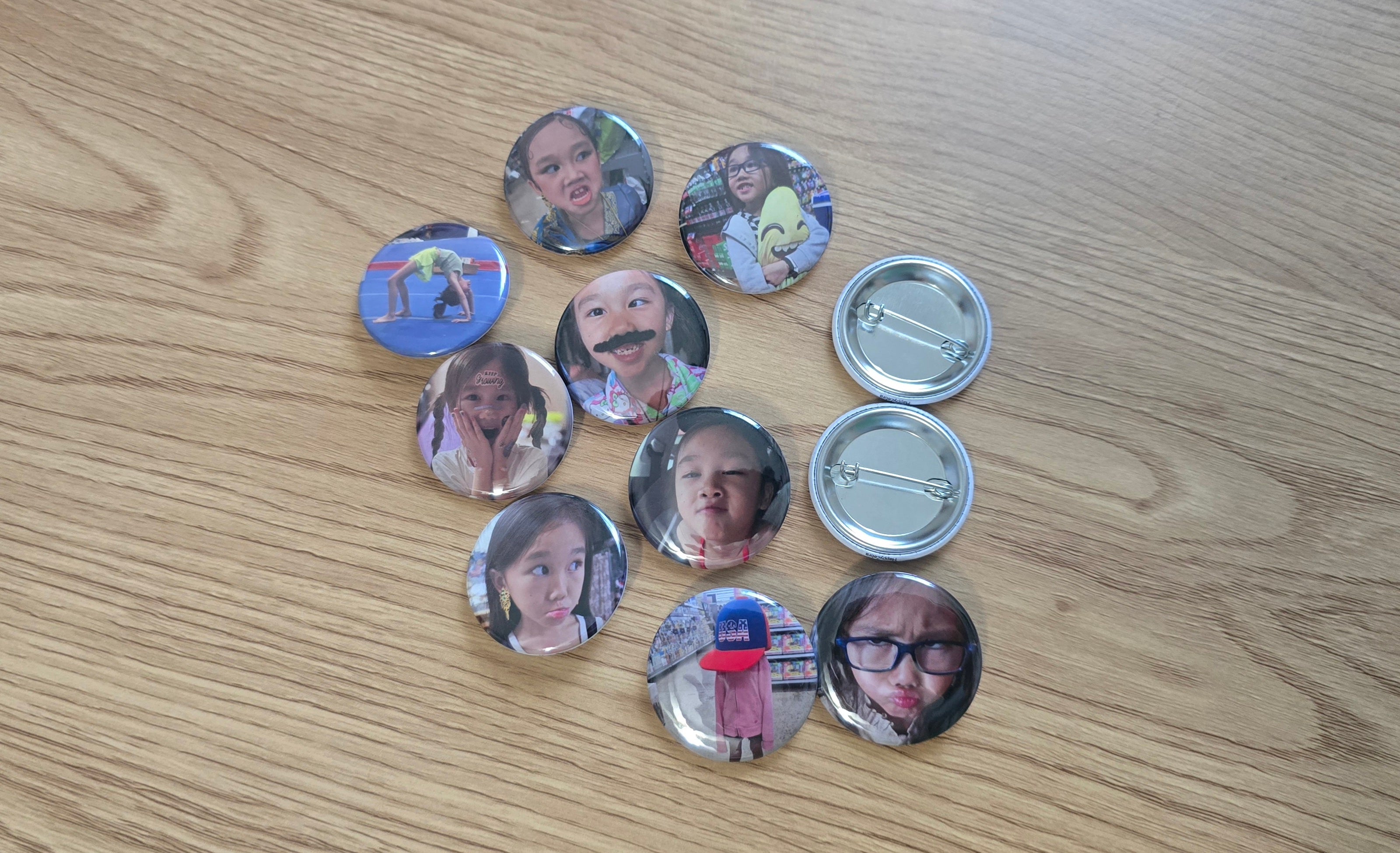 Custom Photo Button Pin - 1.5" Round